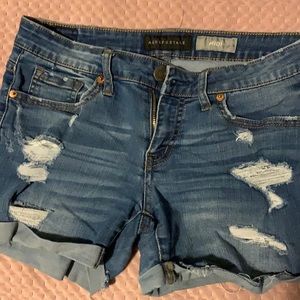 Aeropostale Light Washed Jean Shorts
